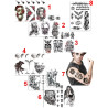 Tatouages - 8 Mod&egrave;les au Choix