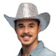 Chapeau Cowboy Paillettes Or