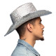 Chapeau Cowboy Paillettes Or