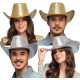 Chapeau Cowboy Paillettes Or