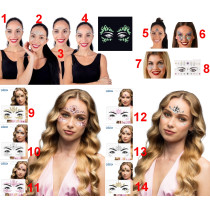 Strass Autocollants - 14 Modèles au Choix