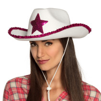 Chapeau Cowboy Blanc Etoile