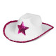 Chapeau Cowboy Blanc Etoile