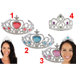 Diadème Princesse Argent - 4 Modèles au Choix